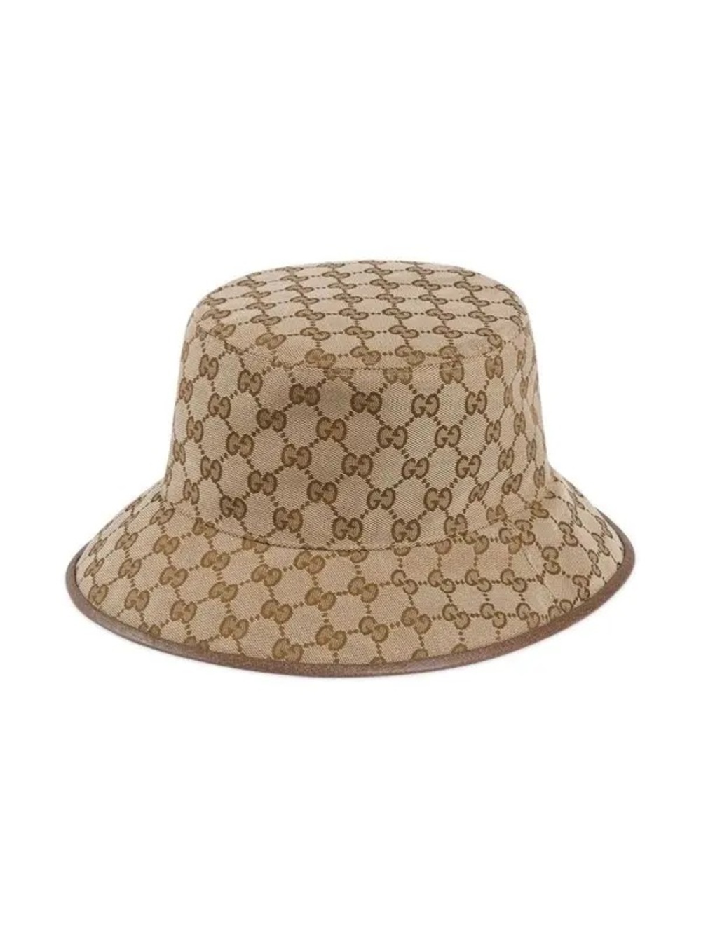Gucci Brown GG Reversible unisex Monogram Canvas Bucket Hat